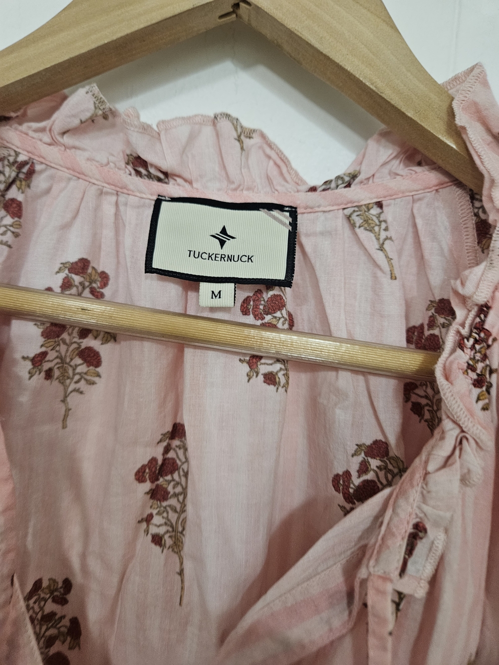 Tuckernuck Beach Blush Striped Bouquet Blouse - Picture 5 of 8